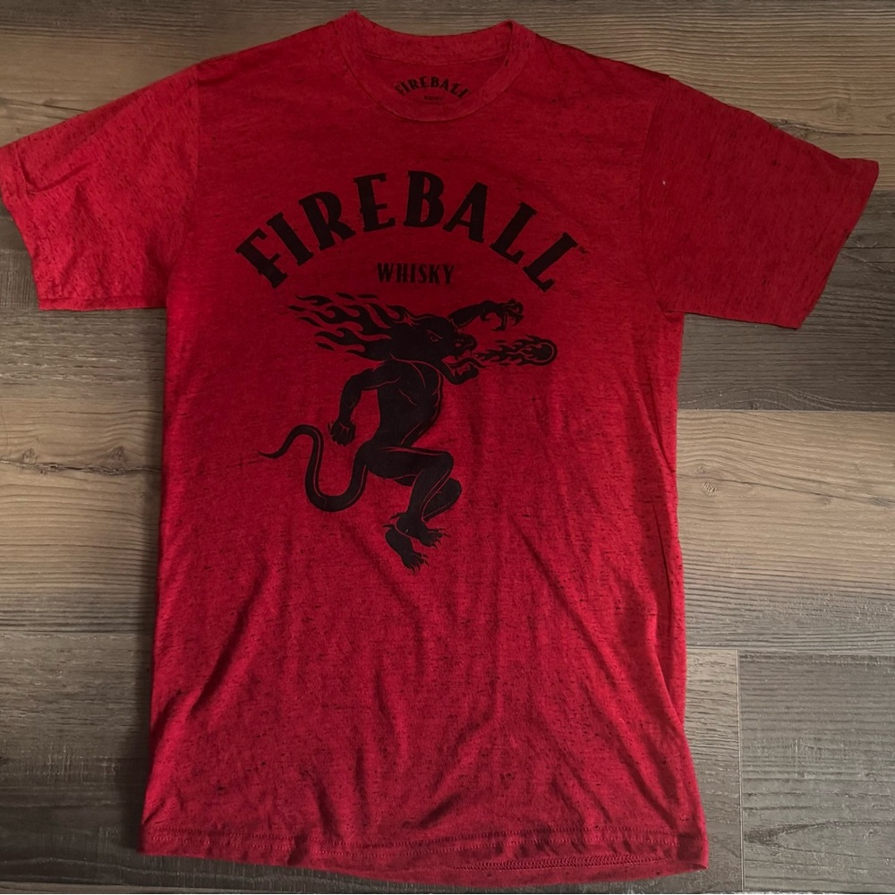 Red Fireball t-shirt unisex size small